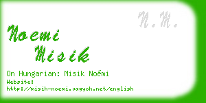 noemi misik business card